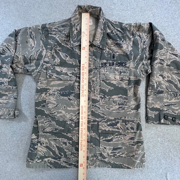 US Air Force ABU Utility Jacket Womens 8R Camo Digital Tiger Stripe Military - Picture 6 of 9